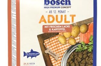 bosch Tiernahrung Adult Hundefutter trocken, Lachs & Kartoffel, 3 kg