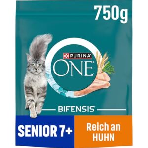 PURINA ONE BIFENSIS Senior 7+, reich an Huhn, 6 x 750g