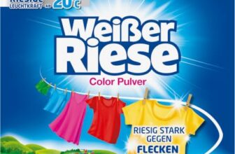 Weißer Riese Color Waschmittel Pulver (90WL), Waschpulver Großpackung