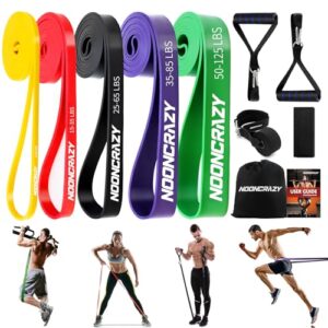 Resistance Bands, 5 Widerstandsbänder mit Türanker und Handgriffen