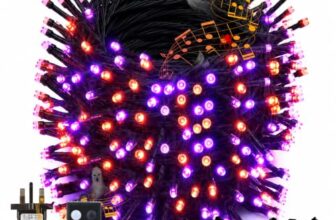 NEXVIN Halloween Deko Outdoor mit 30M 300LED lichterkette und Horror Sound