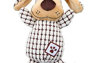 TRIXIE Hundespielzeug aus Plüsch – robustes Stofftier für kleine & mittlere Hunde – weiches Plüschtier zum Spielen & Kuscheln – waschbares Spielzeug für Hunde, 26 cm – 35977