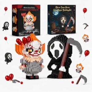 2-teiliges Set Halloween Grusel-Puppen, schaurige Dekofiguren für Partys