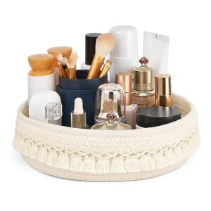 Mkono Make-up Parfüm Organizer, Boho Dekor Macrame Aufbewahrungskorb