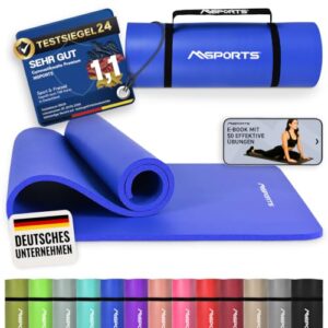 MSPORTS Gymnastikmatte Premium – rutschfeste Fitness-, Pilates- & Yogamatte