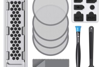 GRAUGEAR Staubschutz Set mit Staubfilter, Portabdeckungen für PS5 Slim/Pro