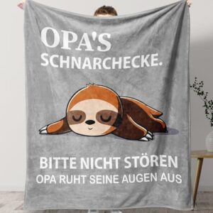 Opa Geschenk Geburtstag Vatertag Weihnachten, Geburtstagsgeschenk Opa Decke