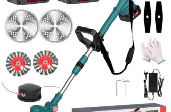 Hengriacly Rasentrimmer mit Akku 21V, Akku Rasentrimmer für Makita Akkus