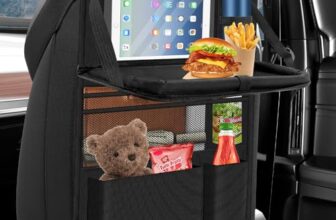 Oneyus Autositz Organizer mit Klapptisch & Tablet Tasche für Kinder