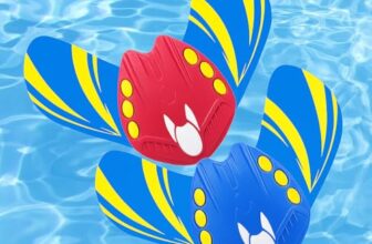 Unterwasser Glider für Kinder, 2er-Set Tauchspielzeug Rot/Blau, 24 × 15 cm