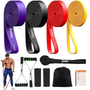 Fokky Fitnessbänder Resistance Bands Set mit 4 Stufen