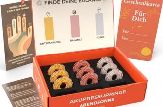 M.S.Lemberg Anti-Stress Akupressur Ring Set – Finger Massageringe & Skills