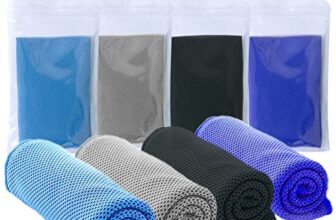 SZELAM Kühlendes Handtuch, 4 Packungen weiches, atmungsaktives, kühles Mikrofaser-Handtuch für Yoga, Fitnessstudio, Training, Sport, Laufen, Camping, Wandern (40″ x 12″)