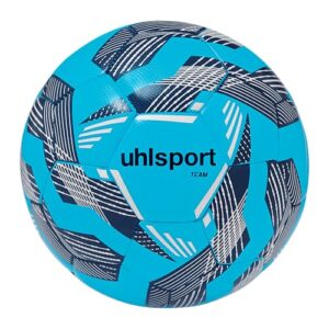 uhlsport Fußball Team-Fußbälle – langlebige Trainingsbälle für das Mannschaftstraining – Fußball für Kinder und Erwachene, Größe 3, Größe 4 und Größe 5, eisblau/Marine/weiß