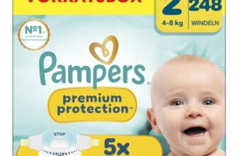 Pampers Premium Protection Größe 2, 248 Windeln, 4kg-8kg