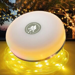 Camping Lichterkette aufrollbar,USB aufladbar,8 Modi,tragbar,vielseitig,10m