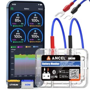 ANCEL BM200 Batterie Überwachung, Bluetooth Batteriewächter Battery Monitor