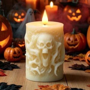 Aohcae Halloween LED Kerzen, Flammenlose LED Kerzen