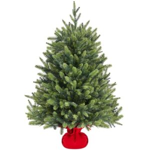 Yaheetech 91cm Mini künstlicher Weihnachtsbaum, Tisch-Christbaum, Grün