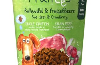 Bosch Tierfutter Fruitees Cranberry-Snack für Hunde Frischer REH und Cranberry, 240 g
