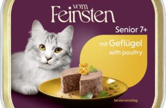 animonda vom Feinsten Senior Katzenfutter nass Nassfutter mit Geflügel (32 x 100 g), Katzenfutter ab 7 Jahren, ohne Getreide ohne Zucker, mit frischen, fleischigen Zutaten