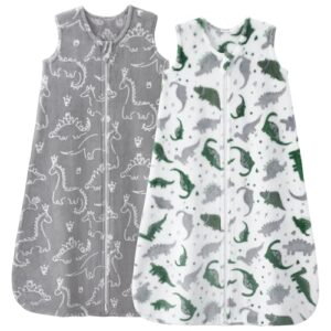Unnivoll Schlafsack Baby 2,0 Tog Babyschlafsack 0-6 Monate 2er Pack Schlafsack Winter Herbst Warm und Weich 67cm für Neugeborene Jungen Mädchen