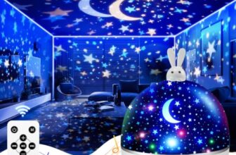 Sternenhimmel Projektor Kinder mit 19 Films,Kinder Spielzeug Geschenk Musik