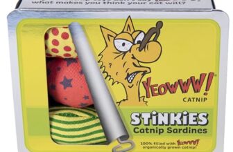 Rosewood 63706 Yeowww! Katzenspielzeug Stinkies, drei Sardinen in der Dose, 1 Stück (1er Pack)