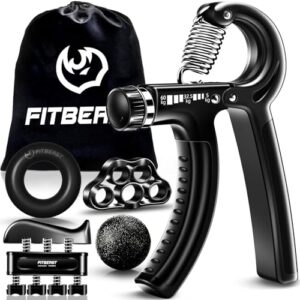 FitBeast Griffstärker, Unterarmstärker, Handgriffe, 5 Stück, verstellbarer Widerstand