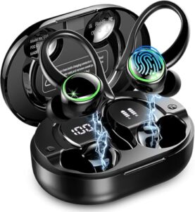 2026 Kopfhörer Kabellos Bluetooth 5.4, Bluetooth Kopfhörer, 28 EQ, 6 ENC Noise Cancelling Mics, 56 Std Spielzeit, HiFi Stereo, In Ear Kopfhörer Kabellose Kopfhörer, IP7 Wasserdicht, Ohrhörer mit LED