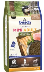 Bosch HPC Mini Adult Hundefutter trocken, Geflügel Hirse Lamm & Reis, 3 kg