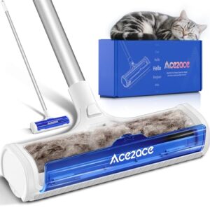 ACE2ACE Teppichbürste Tierhaare, Tierhaarentferner Teppich, Teppichroller,