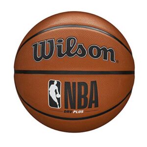 WILSON Basketball NBA DRV Plus, Outdoor, Gummi, Größe: 6, Braun