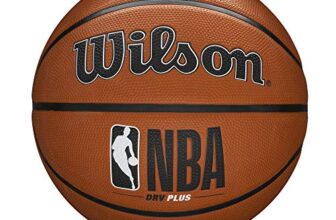 WILSON Basketball NBA DRV Plus, Outdoor, Gummi, Größe: 6, Braun