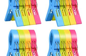 URAQT große Wäscheklammern Handtuchklemmen Towel Clips,16 Stück