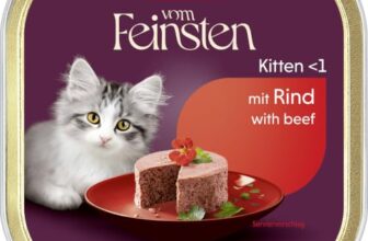 animonda Vom Feinsten Kitten mit Rind (32 x 100 g), Kitten Nassfutter für junge Katzen, Katzenfutter ohne Getreide und Zucker, mit 100 % frischen, fleischlichen Zutaten