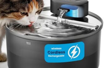 oneisall Katzenbrunnen kabellos 3.2L, Trinkbrunnen für Katze mit Sensor