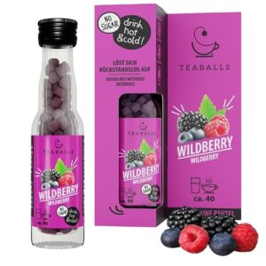 TEABALLS Wildberry – Tee ohne Beutel – zuckerfrei & vegan – heiß & kalt
