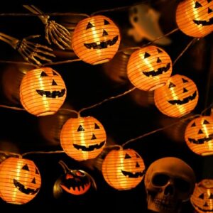 Smilfree Halloween Lichterkette, 4M 20 LED Kürbis Batteriebetrieben