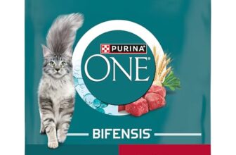 PURINA ONE BIFENSIS Adult, Katzenfutter trocken, reich an Rind, 6 x 750g