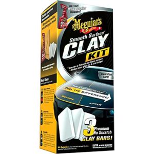 Meguiar’s G191700EU Smooth Surface Clay Kit, Reinigungsknete im Set