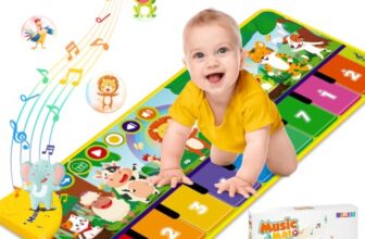 WEARXI Kinderspielzeug ab 1 Jahr, Baby Spielzeug ab 1 Jahr Musikmatte