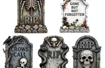 63CM Halloween Grabstein Dekoration 5 Stück Halloween Decor Riese Graveyard