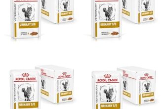 Royal Canin Urinary S/O Häppchen in Soße | 4er Pack | 4 x 12 x 85 g | Feuchtnahrung für Katzen | Feine Stückchen in Soße | Diät-Alleinfuttermittel für ausgewachsene Katzen