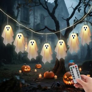 Halloween Deko Geist Lichterkette 2,3m