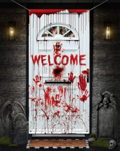 Halloween Deko Outdoor Innen Horror Helloween Accessoires xxl Türdeko