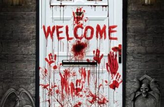 Halloween Deko Outdoor Innen Horror Helloween Accessoires xxl Türdeko