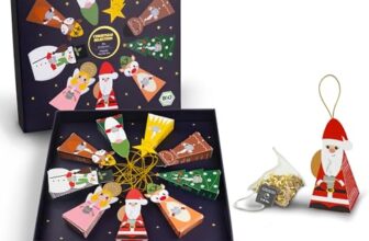 Creano Bio Wintertee Geschenkset „Niedliche Weihnachtsfiguren“ – 9 Pyramiden-Teebeutel in 9 unterschiedlichen Sorten – 22,5g – Weihnachtstee*