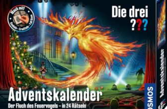 Die DREI ??? Adventskalender 2026, Der Fluch des Feuervogels in 24 Rätseln