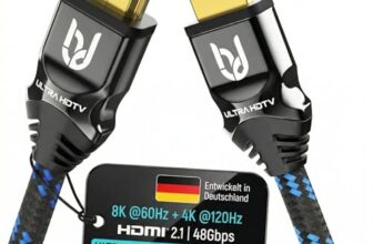 Ultra HDTV 8K HDMI 2.1 Kabel 2m – Ultra High Speed zertifiziert, 48Gbps